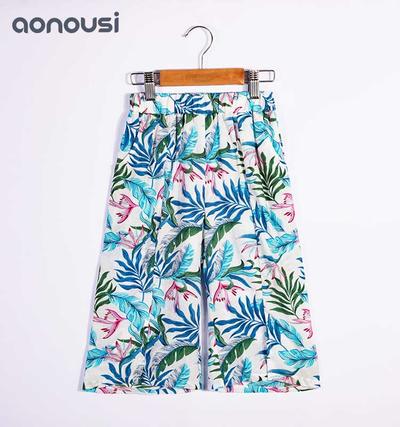 Girls Summer Pants Flowers Latest Design Fashion Pants