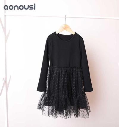 Children's clothes in autumn and winter fashion screen dresses wholesale skirt little girl