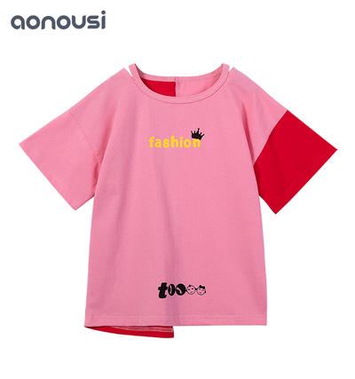 kids clothing Girls Summer girls Clothes 2019 Fashionable girls t-shirt