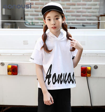 Girls sets Summer sets 2019 New Korean Version of Children's T-shirt and Short-sleeved Short Pants Two-piece Suit kids tracksuit sets