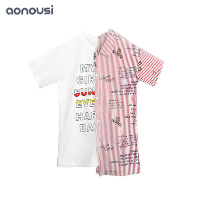 Girls Summer Fashion Cotton Dresses Newly Designed Kids Fashion Clothes baby girl korean design fashion clothes