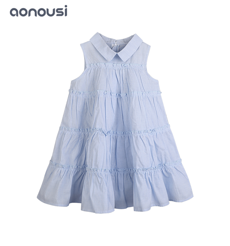 Kid children 2019 summer new style Korean cake dress girls boutique dresses wholesale