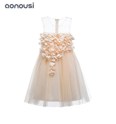 Kids evening dresses princess dresses bubble piano performance catwalk show high-end dresses girls wholesale