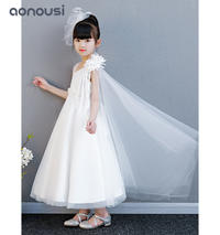 Princess dresses summer white wedding lace dresses flower lovely party dresses wholesale girls clothing china