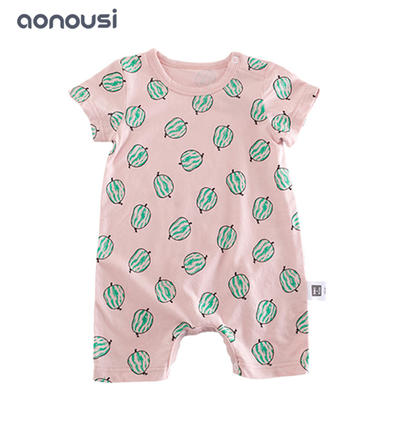 2019 infant clothes Korean cotton fruit printing pattern suits girls boys wholesale clothing